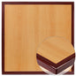 Flash Furniture TP-2TONE-3636-GG 36" Square 2-Tone Cherry & Mahogany Resin Table Top with 2" Thick Drop-Lip - Main view