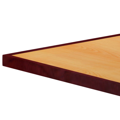 Flash Furniture TP-2TONE-3636-GG 36" Square 2-Tone Cherry & Mahogany Resin Table Top with 2" Thick Drop-Lip - View 4