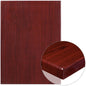 Flash Furniture TP-MAH-3042-GG 30" x 42" Rectangular High-Gloss Mahogany Resin Table Top with 2" Thick Edge - Main view