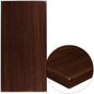 Flash Furniture TP-WAL-3060-GG 30" x 60" Rectangular High-Gloss Walnut Resin Table Top with 2" Thick Edge - Main view