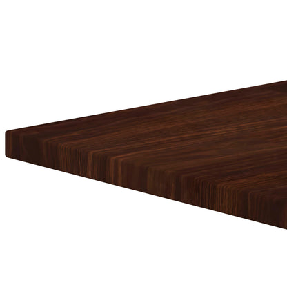 Flash Furniture TP-WAL-3636-GG 36" Square High-Gloss Walnut Resin Table Top with 2" Thick Drop-Lip - View 4