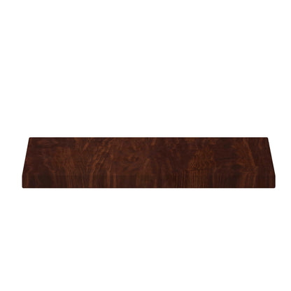 Flash Furniture TP-WAL-3636-GG 36" Square High-Gloss Walnut Resin Table Top with 2" Thick Drop-Lip - View 5