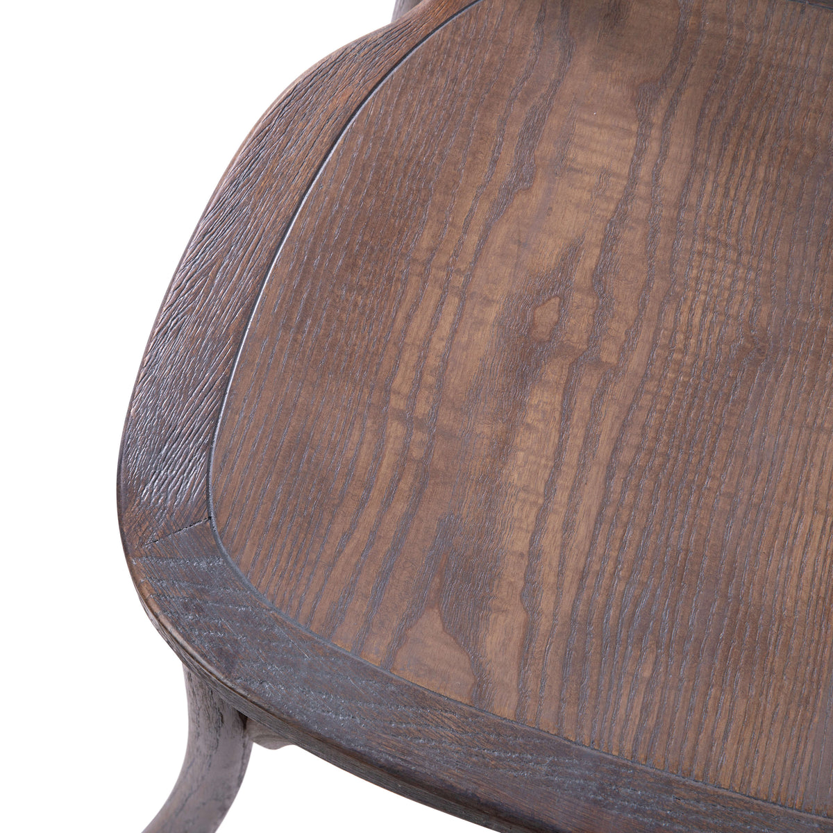 Flash Furniture X-BACK-BURDRIFT Gray Wash Dark Driftwood X-Back Dining Chairs - View 9
