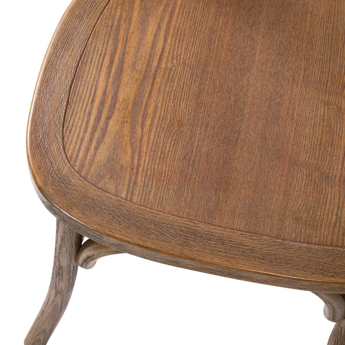 Flash Furniture X-BACK-DNAT Hand Scraped Dark Natural X-Back Chair - View 9