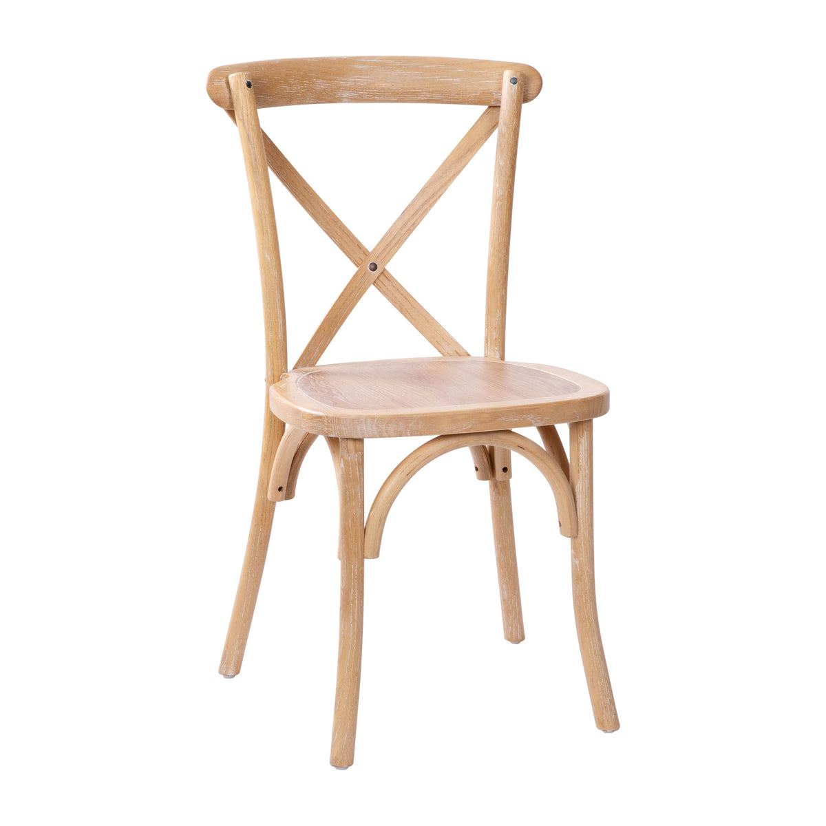 Flash Furniture X-BACK-DRIFT Driftwood X-Back Chair - Main view