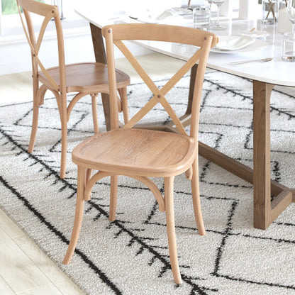 Flash Furniture X-BACK-DRIFT Driftwood X-Back Chair - View 6