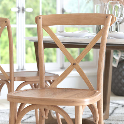 Flash Furniture X-BACK-DRIFT Driftwood X-Back Chair - View 7