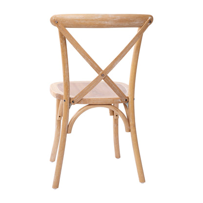 Flash Furniture X-BACK-DRIFT Driftwood X-Back Chair - View 8