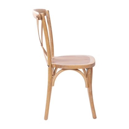 Flash Furniture X-BACK-DRIFT Driftwood X-Back Chair - View 10