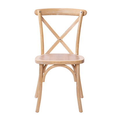 Flash Furniture X-BACK-DRIFT Driftwood X-Back Chair - View 11