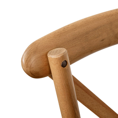 Flash Furniture X-BACK-LB Light Brown X-Back Chair - View 9