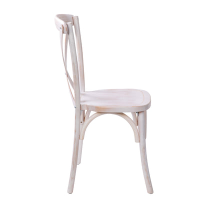 Flash Furniture X-BACK-LW Lime Wash X-Back Chair - View 10