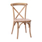 Flash Furniture X-BACK-MEDWHT Medium With White Grain X-Back Chair - Main view