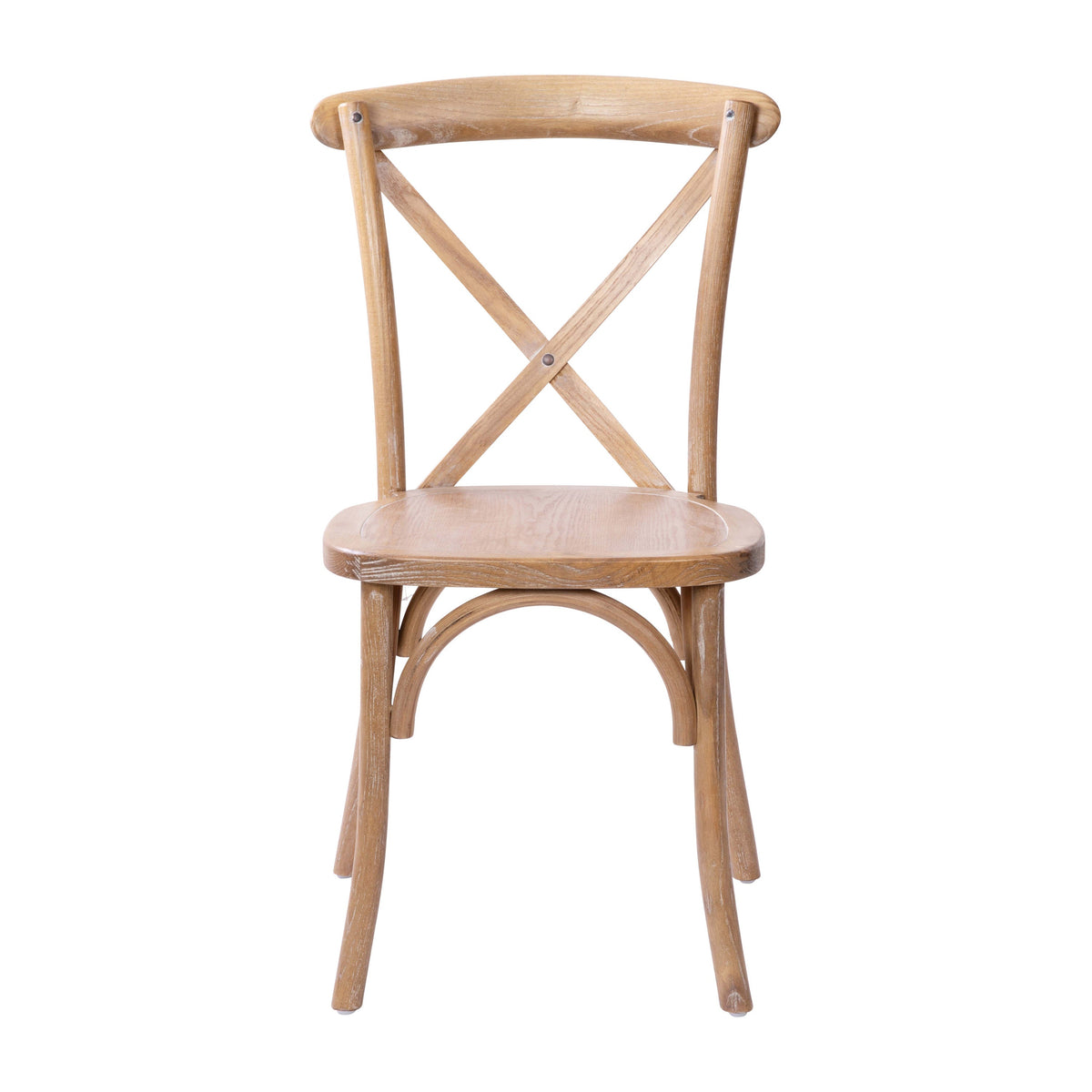 Flash Furniture X-BACK-MEDWHT Medium With White Grain X-Back Chair - View 11