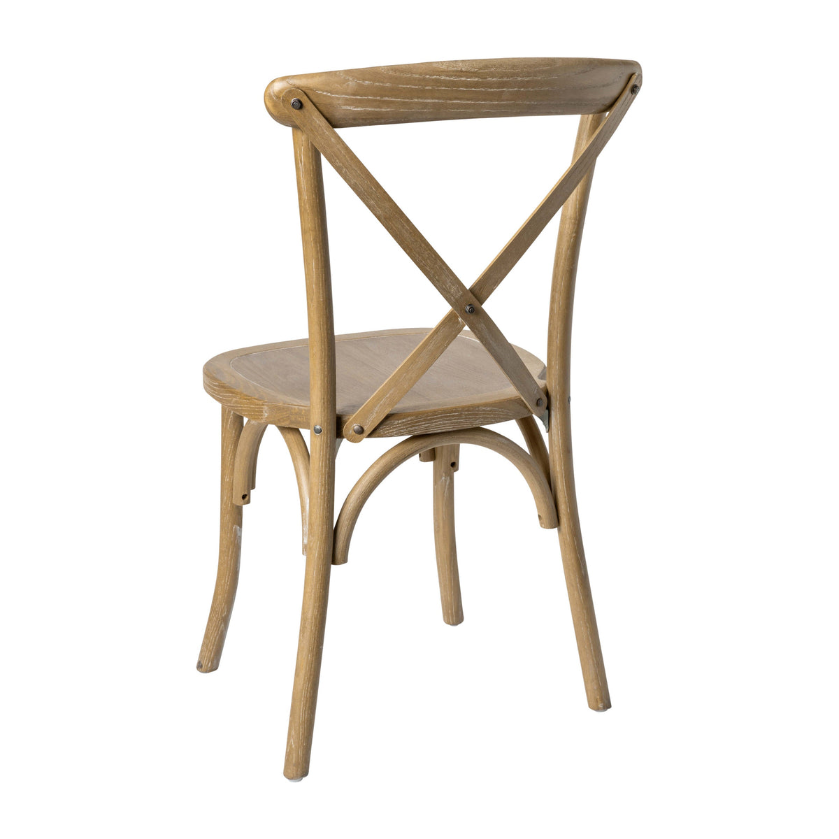 Flash Furniture X-BACK-MOWG Medium Natural With White Grain X-Back Chair - View 8