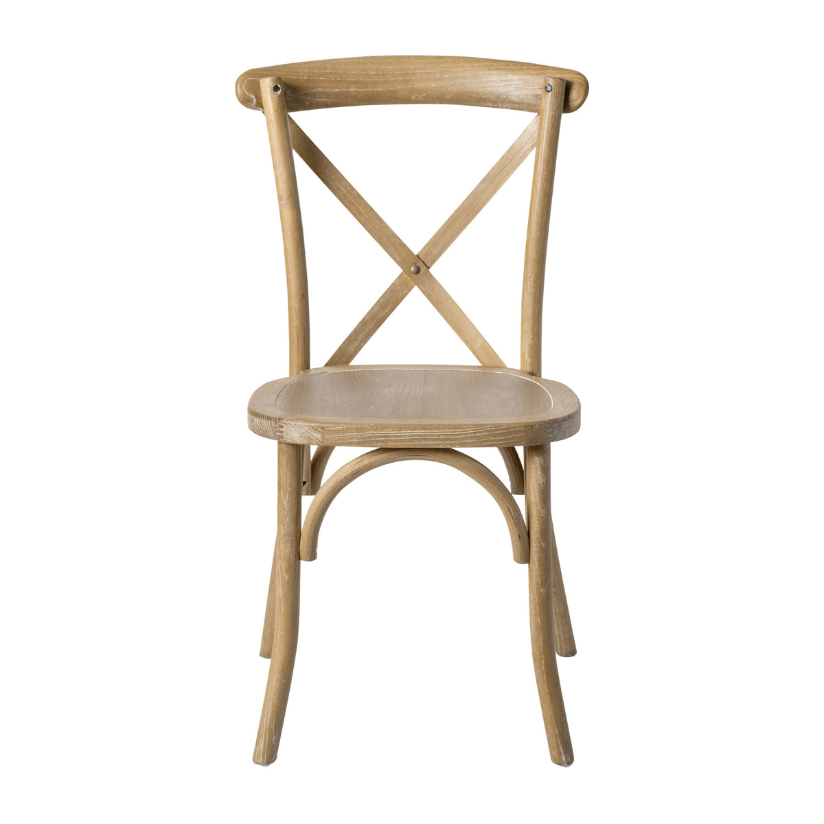 Flash Furniture X-BACK-MOWG Medium Natural With White Grain X-Back Chair - View 11