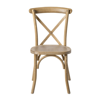 Flash Furniture X-BACK-MOWG Medium Natural With White Grain X-Back Chair - View 11