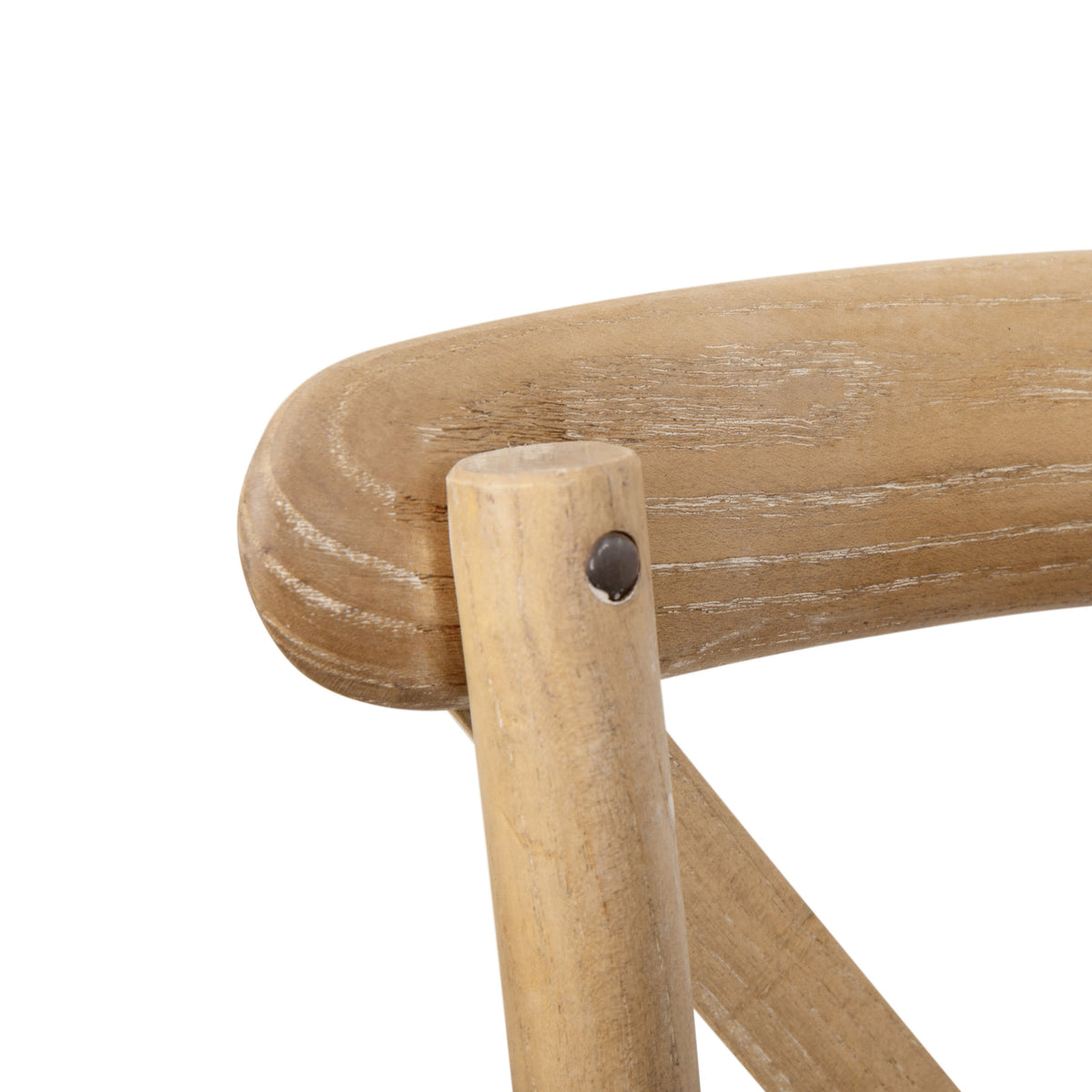 Flash Furniture X-BACK-NWG Natural With White Grain X-Back Chair - View 9