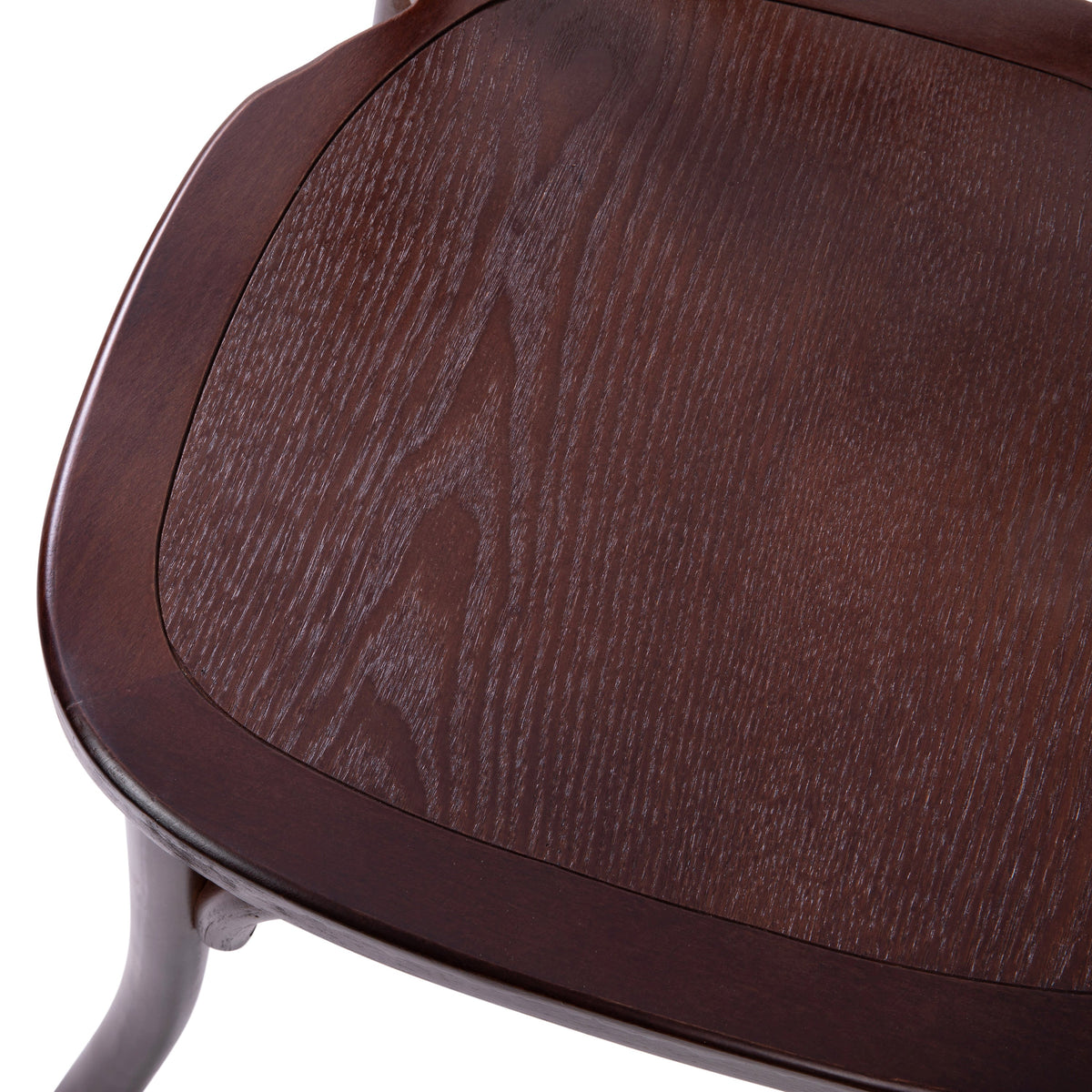 Flash Furniture X-BACK-W Walnut X-Back Chair - View 9