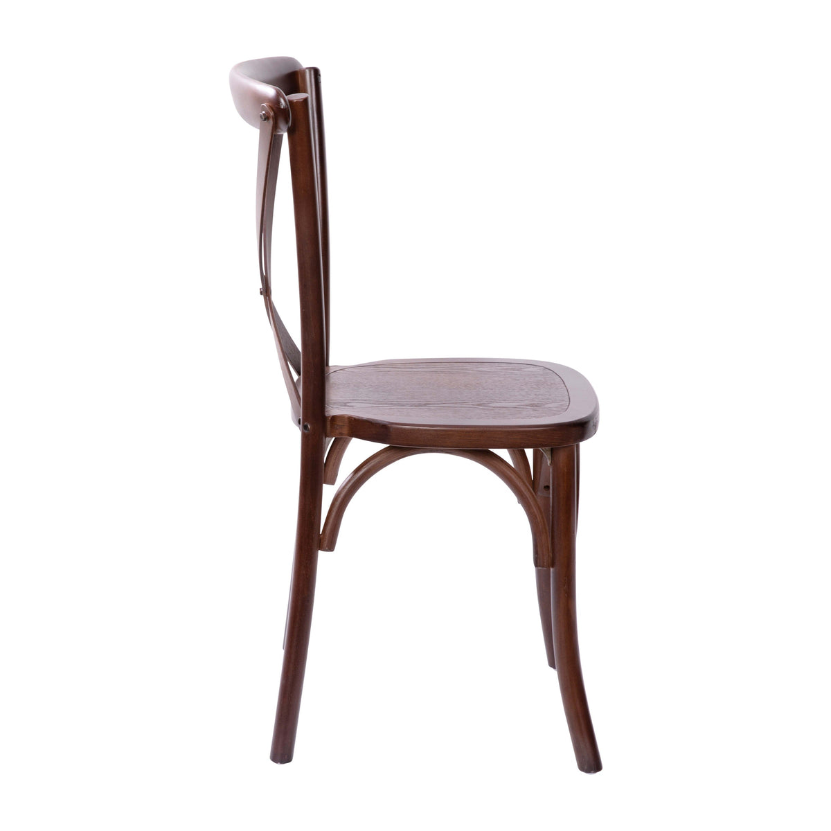 Flash Furniture X-BACK-W Walnut X-Back Chair - View 10