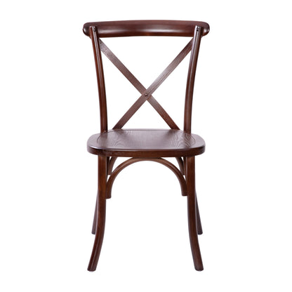 Flash Furniture X-BACK-W Walnut X-Back Chair - View 11