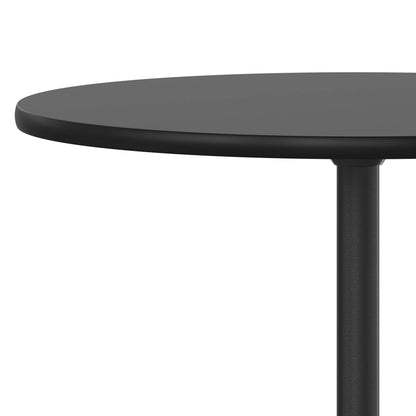 Flash Furniture XA-24-COTA-BK-GG 24" Round Wood Cocktail Table with 30" and 42" Columns (Black) - View 6