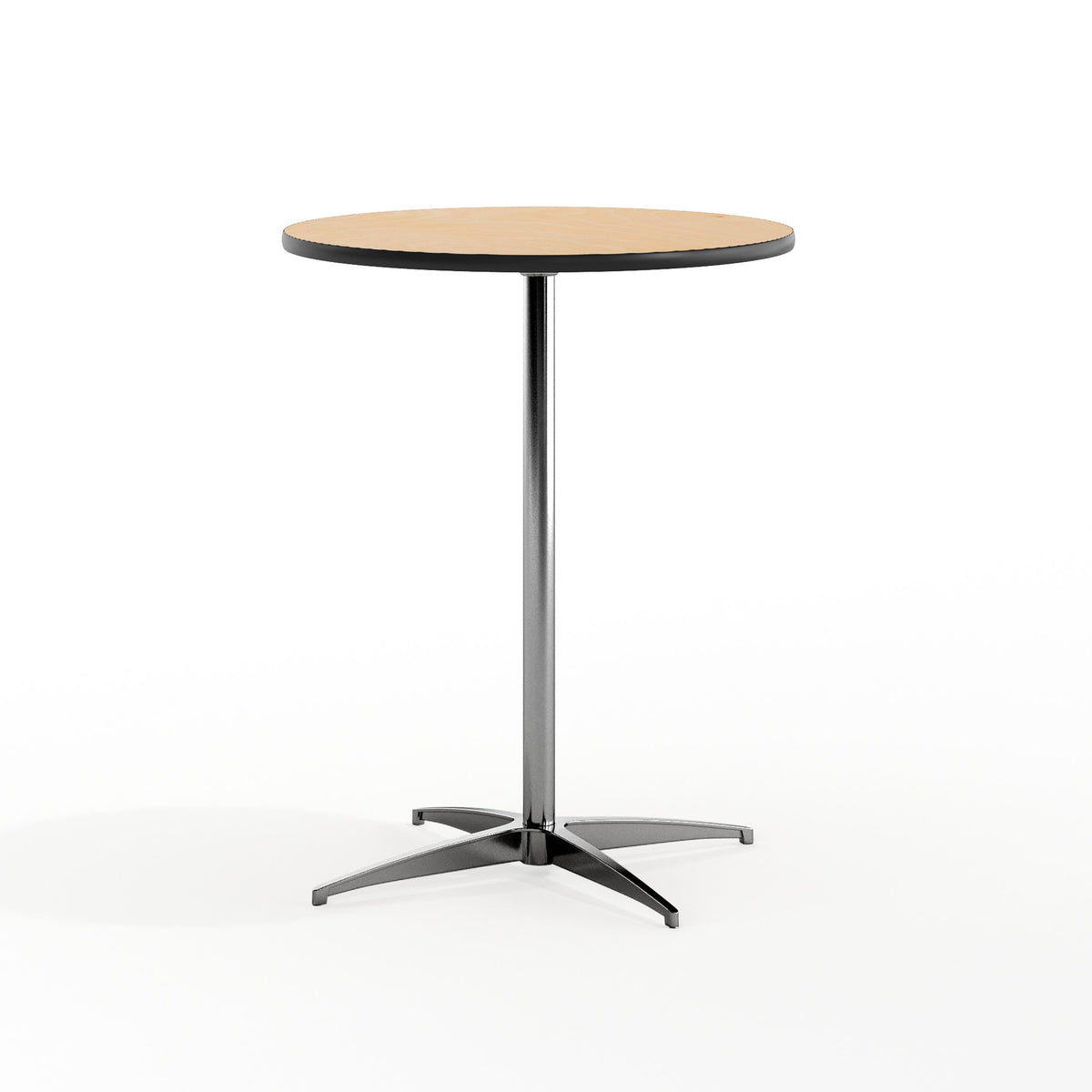 Flash Furniture XA-24-COTA-GG 24" Round Wood Cocktail Table with 30" and 42" Columns (Natural) - Main view