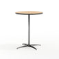 Flash Furniture XA-24-COTA-GG 24" Round Wood Cocktail Table with 30" and 42" Columns (Natural) - Main view