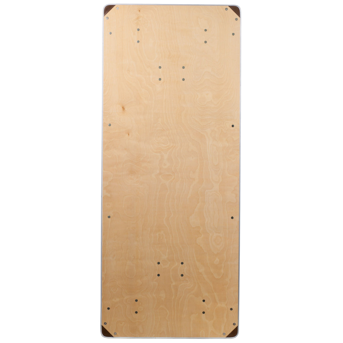 Flash Furniture XA-3072-BIRCH-M-GG 6-Foot Rectangular Birchwood Folding Banquet Table with Corner Guards - View 4