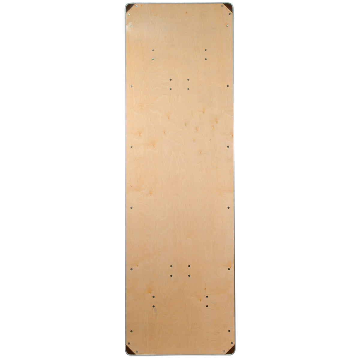 Flash Furniture XA-3096-BIRCH-M-GG 8-Foot Rectangular Birchwood Folding Banquet Table with Corner Guards - View 6