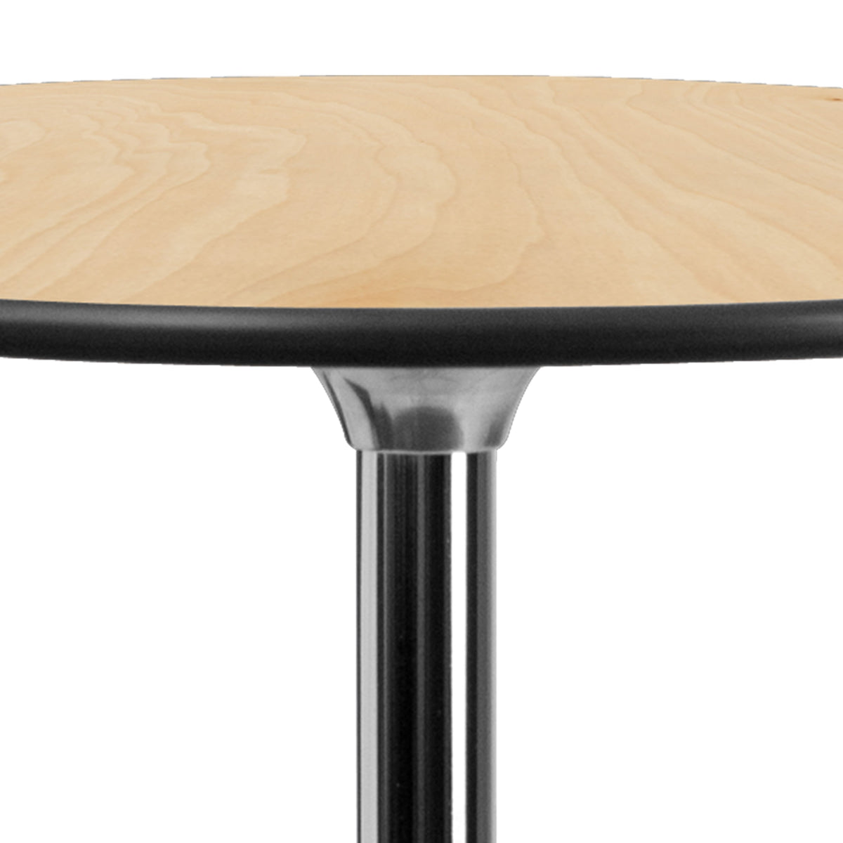Flash Furniture XA-36-COTA-GG 36" Round Wood Commercial Grade Cocktail Table with 30" and 42" Columns (Natural) - View 8