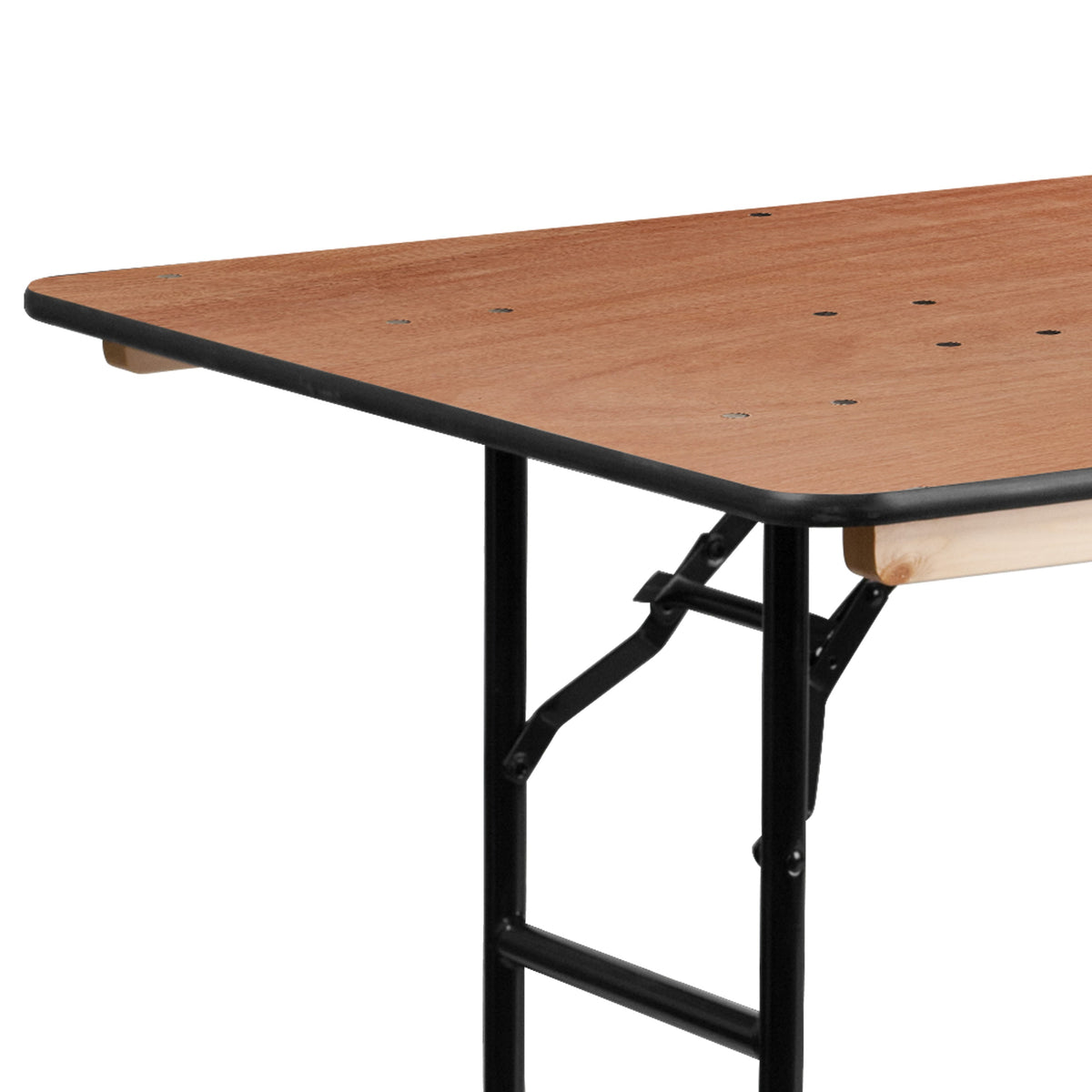 Flash Furniture XA-3672-P-GG 6-Foot Rectangular Wood Folding Banquet Table with Clear Coated Finished Top - View 9