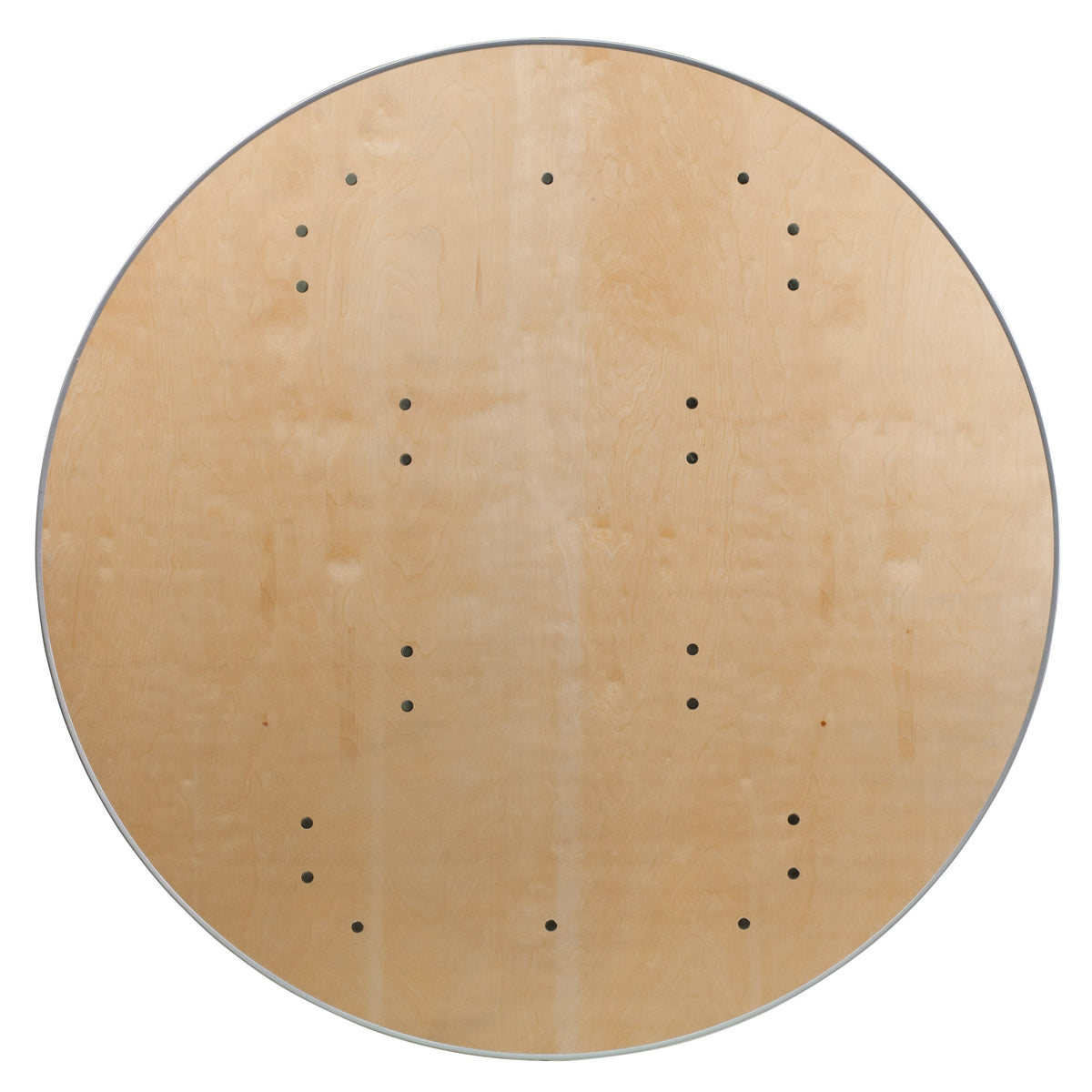 Flash Furniture XA-48-BIRCH-M-GG 4-Foot Round HEAVY DUTY Birchwood Folding Banquet Table with METAL Edges - View 6