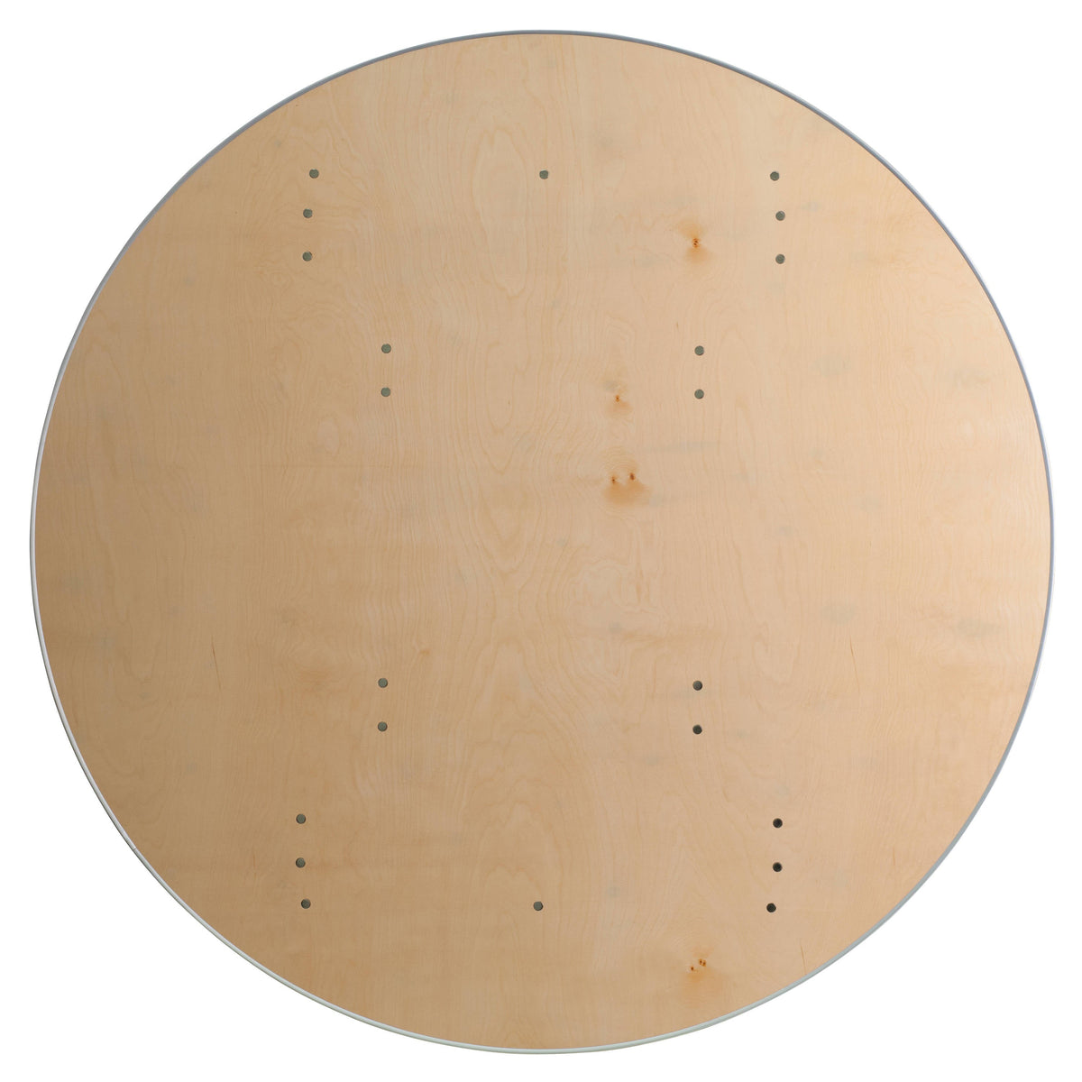 Flash Furniture XA-60-BIRCH-M-GG 5-Foot Round HEAVY DUTY Birchwood Folding Banquet Table with METAL Edges - View 6