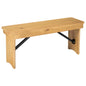 Flash Furniture XA-B-40X12-LN-GG 40" x 12" Light Natural Solid Pine Folding Farm Bench - Main view