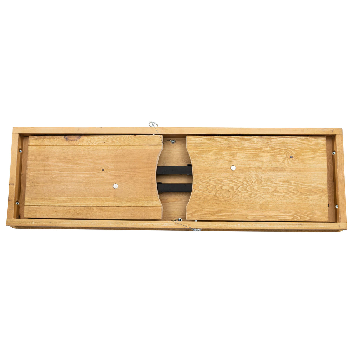 Flash Furniture XA-B-40X12-LN-GG 40" x 12" Light Natural Solid Pine Folding Farm Bench - View 8