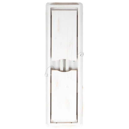 Flash Furniture XA-B-40X12-WH-GG 40" x 12" Antique Rustic White Solid Pine Folding Farm Bench - Portable Bench - View 14
