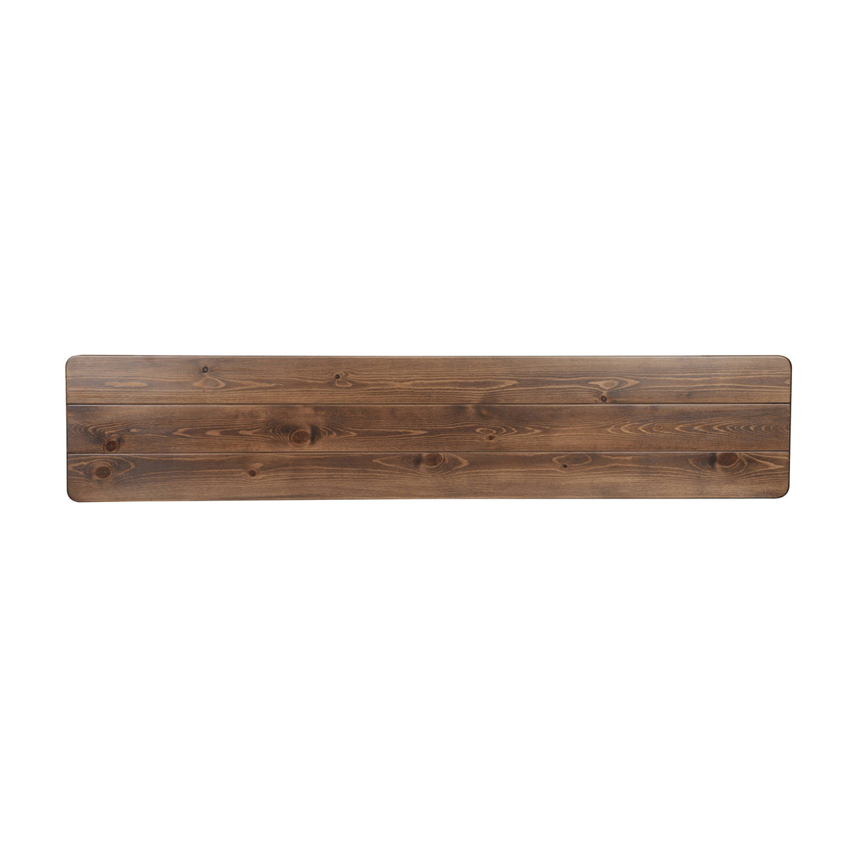 Flash Furniture XA-B-60X12-GG 60" x 12" Antique Solid Pine Farmhouse Folding Bench in Antique Rustic - View 14