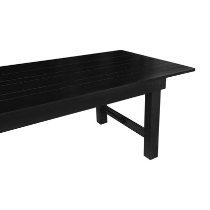 Flash Furniture XA-F-108X40-BW-GG 9' x 40" Rectangular Rustic Solid Pine Farmhouse Folding Table in Black Wash - View 11