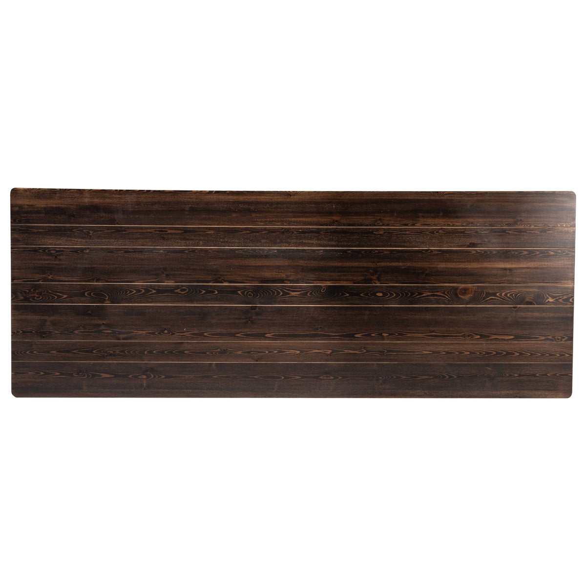 Flash Furniture XA-F-108X40-MG-GG 9' x 40" Rectangular Antique Rustic Mahogany Solid Pine Folding Farm Table - View 7