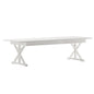 Flash Furniture XA-F-108X40-XLEGS-WH-GG Solid Pine Farm Dining Table with X-Style Legs in Antique Rustic White-9' x 40" - Main view