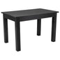 Flash Furniture XA-F-46X30-BW-GG 46" x 30" Rectangular Black Wash Solid Pine Farm Dining Table - Main view