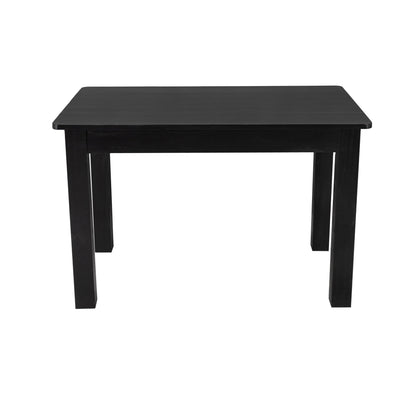 Flash Furniture XA-F-46X30-BW-GG 46" x 30" Rectangular Black Wash Solid Pine Farm Dining Table - View 6