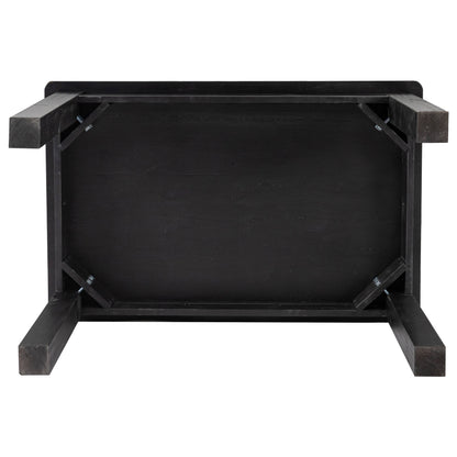 Flash Furniture XA-F-46X30-BW-GG 46" x 30" Rectangular Black Wash Solid Pine Farm Dining Table - View 7