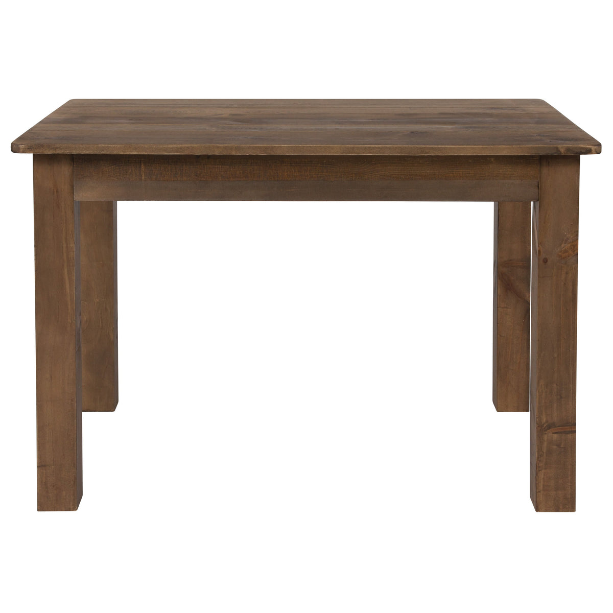 Flash Furniture XA-F-46X30-GG 46" x 30" Rectangular Antique Rustic Solid Pine Farm Dining Table - View 6