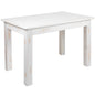 Flash Furniture XA-F-46X30-WH-GG 46" x 30" Rectangular Antique Rustic White Solid Pine Farm Dining Table - Main view
