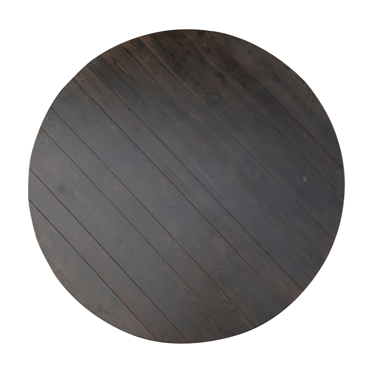 Flash Furniture XA-F-60-RD-MG-GG 60" Round Antique Rustic Solid Pine Farmhouse Folding Table in Mahogany - View 10