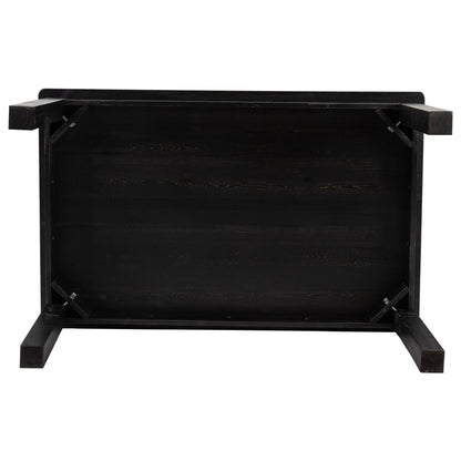 Flash Furniture XA-F-60X38-BW-GG 60" x 38" Rectangular Black Wash Solid Pine Farm Dining Table - View 7