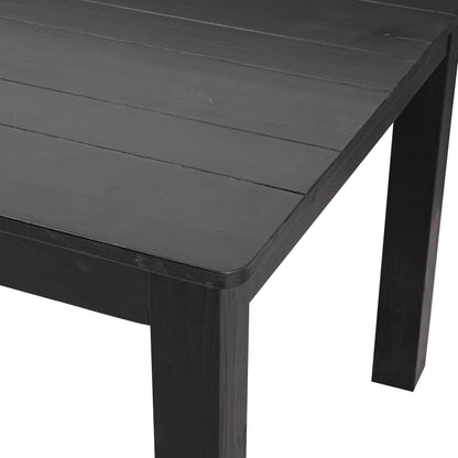 Flash Furniture XA-F-60X38-BW-GG 60" x 38" Rectangular Black Wash Solid Pine Farm Dining Table - View 8