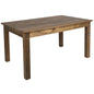 Flash Furniture XA-F-60X38-GG 60" x 38" Rectangular Antique Rustic Solid Pine Farm Dining Table - Main view